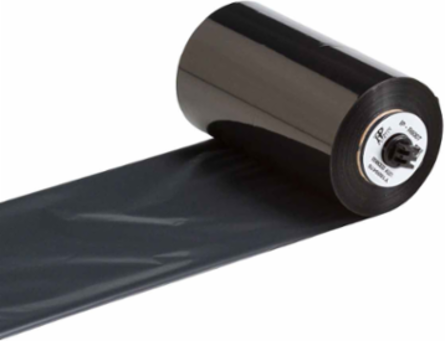 Black Printer Ribbon, 4.33 Inch Wide x 984 ft, R6000 Halogen-Free Resin
