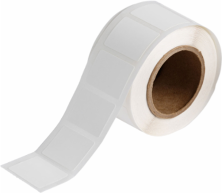 BradyJet Polypropylene Label 1 in H x 1.5 in W, 1250 Roll, Inkjet Printable, Matte