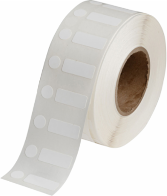Polypropylene Label 0.375 Inch H x 1 Inch W 1500/Roll, Chemical Resistant