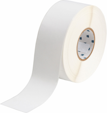 BS 5609 Marine Label Polypropylene 2.25 Inch x 100 ft, White, Outdoor Use
