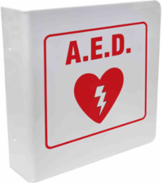 L Aed Sign, 8" H x 8" W, Acrylic