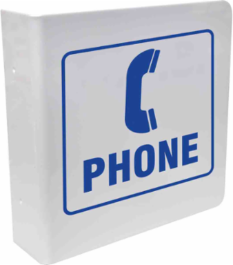 L Phone Sign, 8" H x 8" W, Acrylic