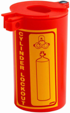 Gas Cylinder Lockout, 6.25" H x 3.47" Dia