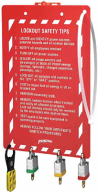 Lockout Clip Board, Red