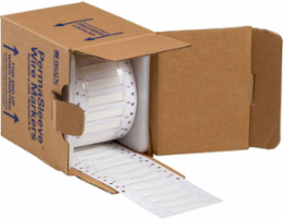 PermaSleeve Heat Shrink Tubing, 0.25 Inch Dia x 1.5 Inch W, 500 Labels/Roll, Low Smoke Zero Halogen