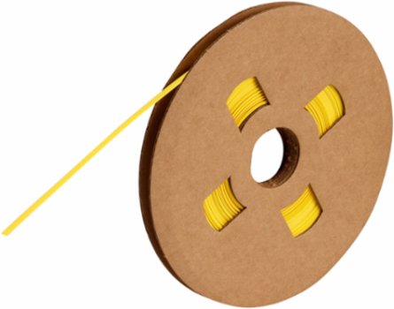 Low Smoke Zero Halogen Heat Shrink Tubing, 0.125 Inch Dia x 100 ft L, Yellow