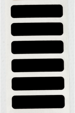 Laser Markable Labels ESD Acrylic Matte 0.25"H x 1.00"W Polyimide Blk 10000/Rl