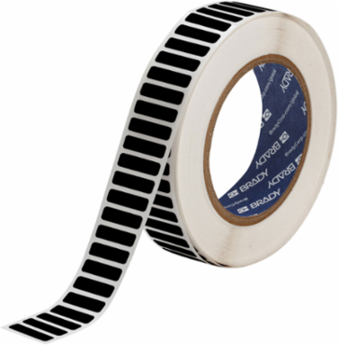 Laser Markable Labels ESD Acrylic Matte 0.25"H x 1.00"W Polyimide Blk 10000/Rl