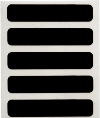 Laser Markable Labels ESD Acrylic Matte 0.25"H x 1.25"W Polyimide Blk 10000/Rl