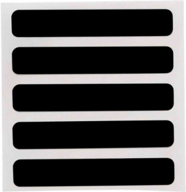 Laser Markable Polyimide Label, 0.25" H x 1.5" W, Black