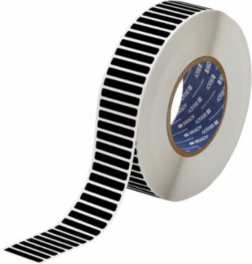 Laser Markable Labels ESD Acrylic Matte 0.25"H x 1.50"W Polyimide Blk 10000/Rl