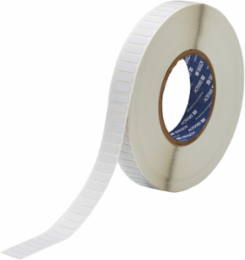 Laser Markable Labels Acrylic Matte Finish 0.25"H x 0.75"W Polyimide Wh 10000/Rl