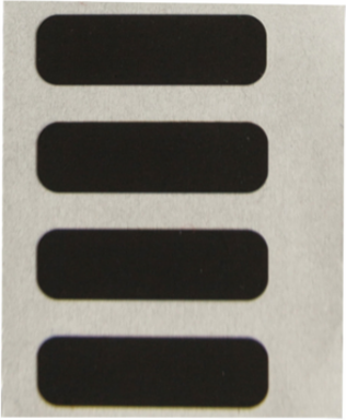 Laser Markable Labels ESD Acrylic Matte 0.20"H x 0.65"W Polyimide Blk 10000/Rl