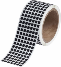 Laser Markable Polyimide Label, 0.25" H x 0.25" W, Black
