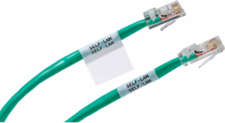 Self-Laminating Vinyl Wire and Cable Labels, 0.75 Inch H x 0.5 Inch W, Permanent Acrylic