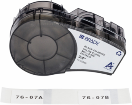 M21-18-499, BLK/WHT, 1.00"X 0.75"