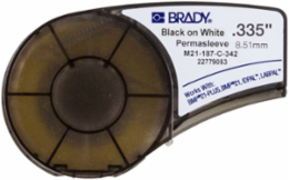 BMP21 PermaSleeve Heat Shrink Polyolefin Wire Marking Sleeves, 0.187 Inch Dia x 7 ft L