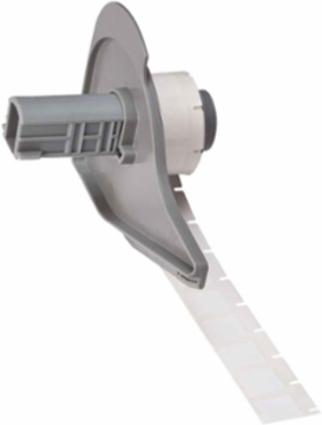 BMP71 Vinyl Coated Fabric Labels, 0.5" H x 0.5" W, Roll of 500 Labels