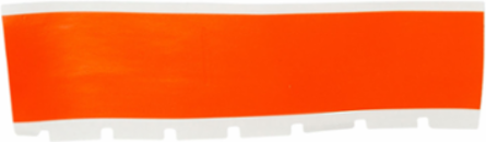 Vinyl Labels 1 Inch W x 25 ft L, Black on Orange, Outdoor Use