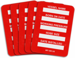 MICROTAG Inserts: VESSEL NAME: BORN ON DATE: WORKING PRESSURE: HOSE SIZE: DATE INSTALLED: