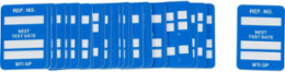 MICROTAG Next Test Date Inserts, White on Blue, 1.25" H x 1.25" W