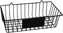 Wall Mount Wire Basket, Black