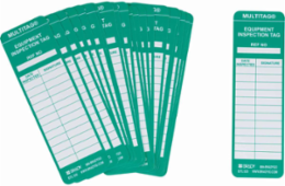 MULTITAG Inserts, EQUIPMENT INSPECTION TAG REF NO: DATE INSPECTED: SIGNATURE:
