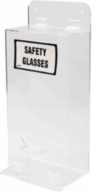 Deluxe Visitor Spec Dispenser With Cover, 18" H x 8" W x 4" D, Clear