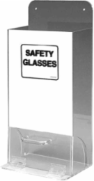 Deluxe Visitor Spec Dispenser With Mirrored Front Panel, 18" H x 8" W x 4" D, Clear with Mirrored Panel