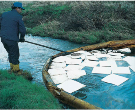 Oil Only Absorbent Pads - Light Weight, 15" x 19", Absorbency Capacity 26 gal