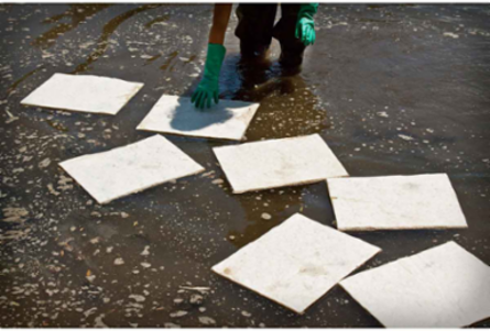 Oil Only Absorbent Pads - Light Weight, 15" x 19", Absorbency Capacity 26 gal