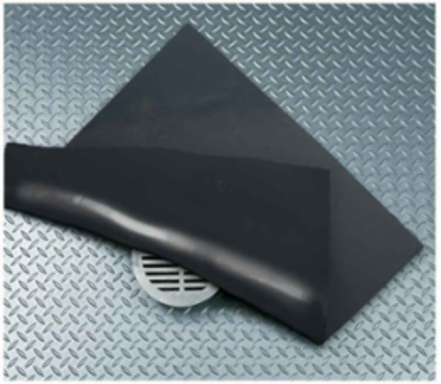 Neoprene Drain Cover, 36" W x 36" L, Black