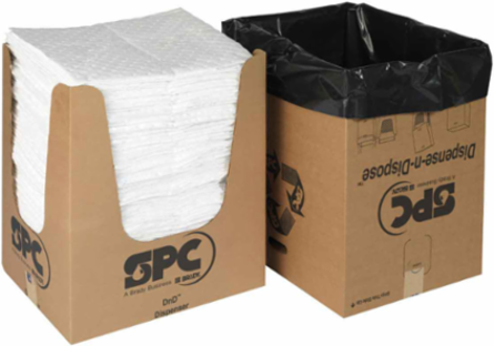 Oil Plus Oil Only Absorbent Pads - Heavy Weight, 15" x 19", Absorbency Capacity 39 gal