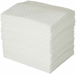 Oil Plus Oil Only Absorbent Pads - Medium Weight, 15" x 19", Absorbency Capacity 20.5 gal