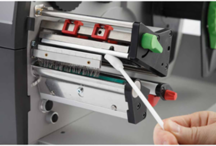 Thermal Transfer Printer Cleaning Kit - 50 Foam Swabs with IPA Solution