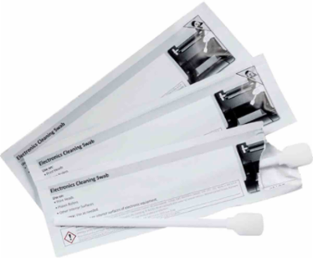 Thermal Transfer Printer Cleaning Kit - 50 Foam Swabs with IPA Solution