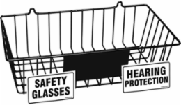 PPE Storage Rack, 4.5" H x 15.375" W x 8.75" D