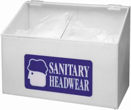 Sanitary Head Wear Dispenser, 11.5" H x 15.375" W x 9" D