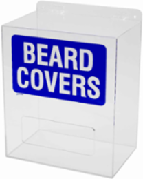 Beard Cover Dispenser 14 Inch H x 12 Inch W x 8 Inch D, Surface Mounted Acrylic
