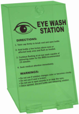 Single Bottle Eye Wash Station, Acrylic