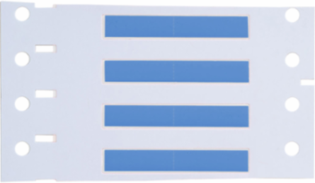 PermaSleeve Polyolefin Wire Marking Sleeves, 0.094" Dia x 0.75" W, Blue, Roll of 1000