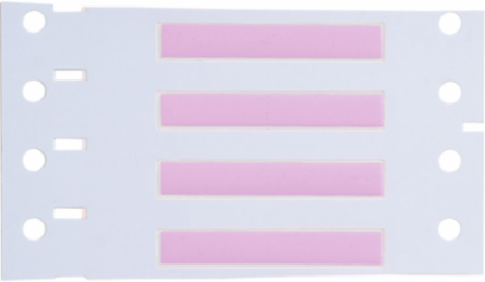 PermaSleeve Polyolefin Wire Marking Sleeves, 0.094" Dia x 0.75" W, Pink, Roll of 1000