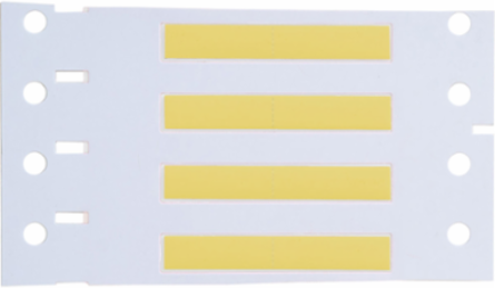 PermaSleeve Polyolefin Wire Marking Sleeves, 0.094" Dia x 0.75" W, Yellow, Roll of 1000