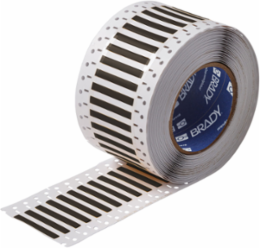 PermaSleeve Polyolefin Wire Marking Sleeves, 0.094" Dia x 1" W, Black, Roll of 5000