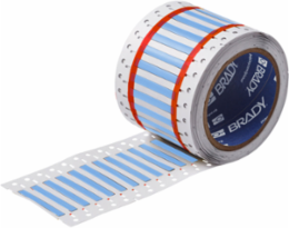 PermaSleeve Polyolefin Wire Marking Sleeves, 0.094" Dia x 1" W, Blue, Roll of 5000