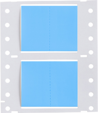 PermaSleeve Polyolefin Wire Marking Sleeves, Blue, 1" Dia x 1" W