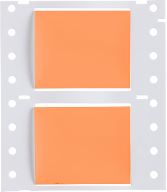 PermaSleeve Polyolefin Wire Marking Sleeves, Orange, 1" Dia x 2" W