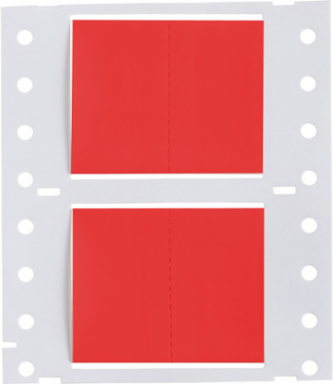 PermaSleeve Polyolefin Wire Marking Sleeves, Red, 1" Dia x 1" W