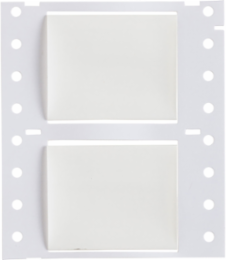 PermaSleeve Polyolefin Wire Marking Sleeves, 1" Dia x 2" W, White