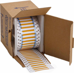 PermaSleeve Polyolefin Wire Marking Sleeves, 0.125" Dia x 1.5" W, Orange